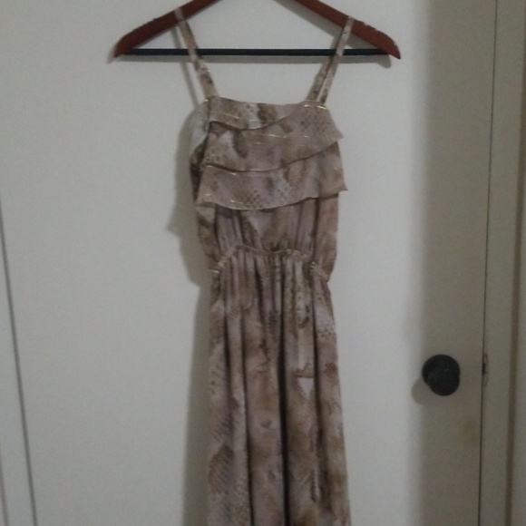 EXPRESS snake print maxi dress - Picture 1 of 5